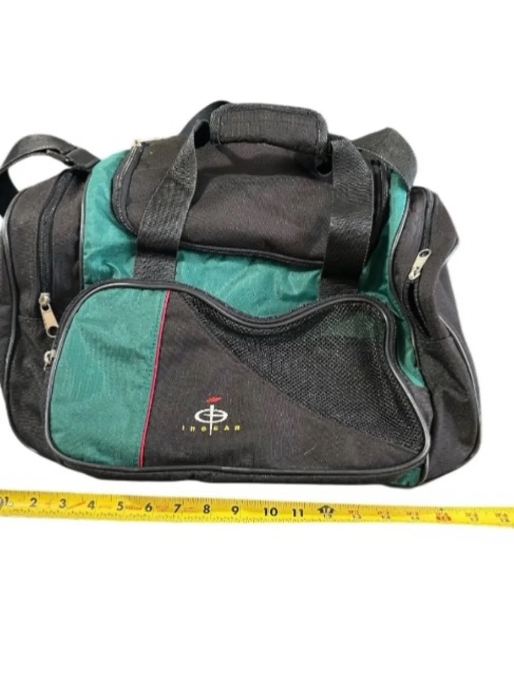 Vintage InGear Duffel Gym Travel Bag Large Compartment Side Pockets Multi Strap